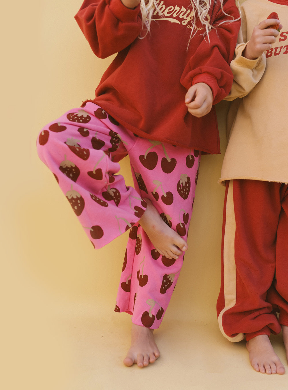 Cherry On Bottom Tracky Pants