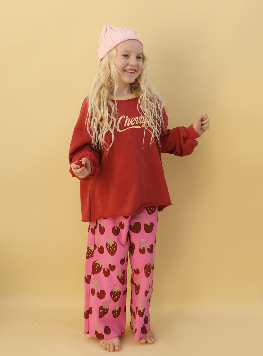 Cherry On Bottom Tracky Pants